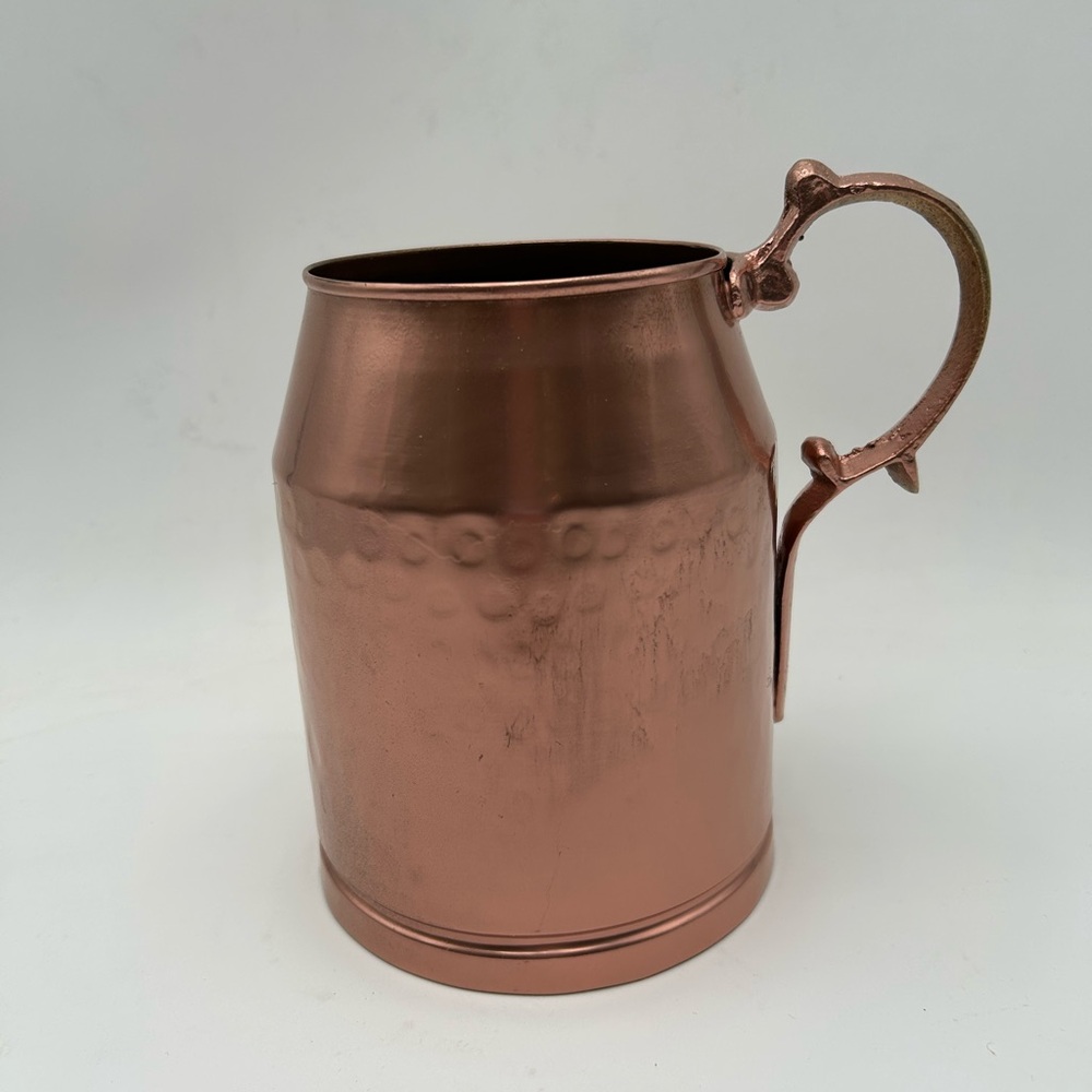 Copper Pitcher with Handle - Picture 2 of 9